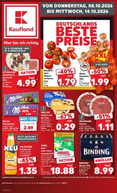 Vorschau von dem Prospekt des Geschäftes Kaufland, gültig ab dem 08.10.2026