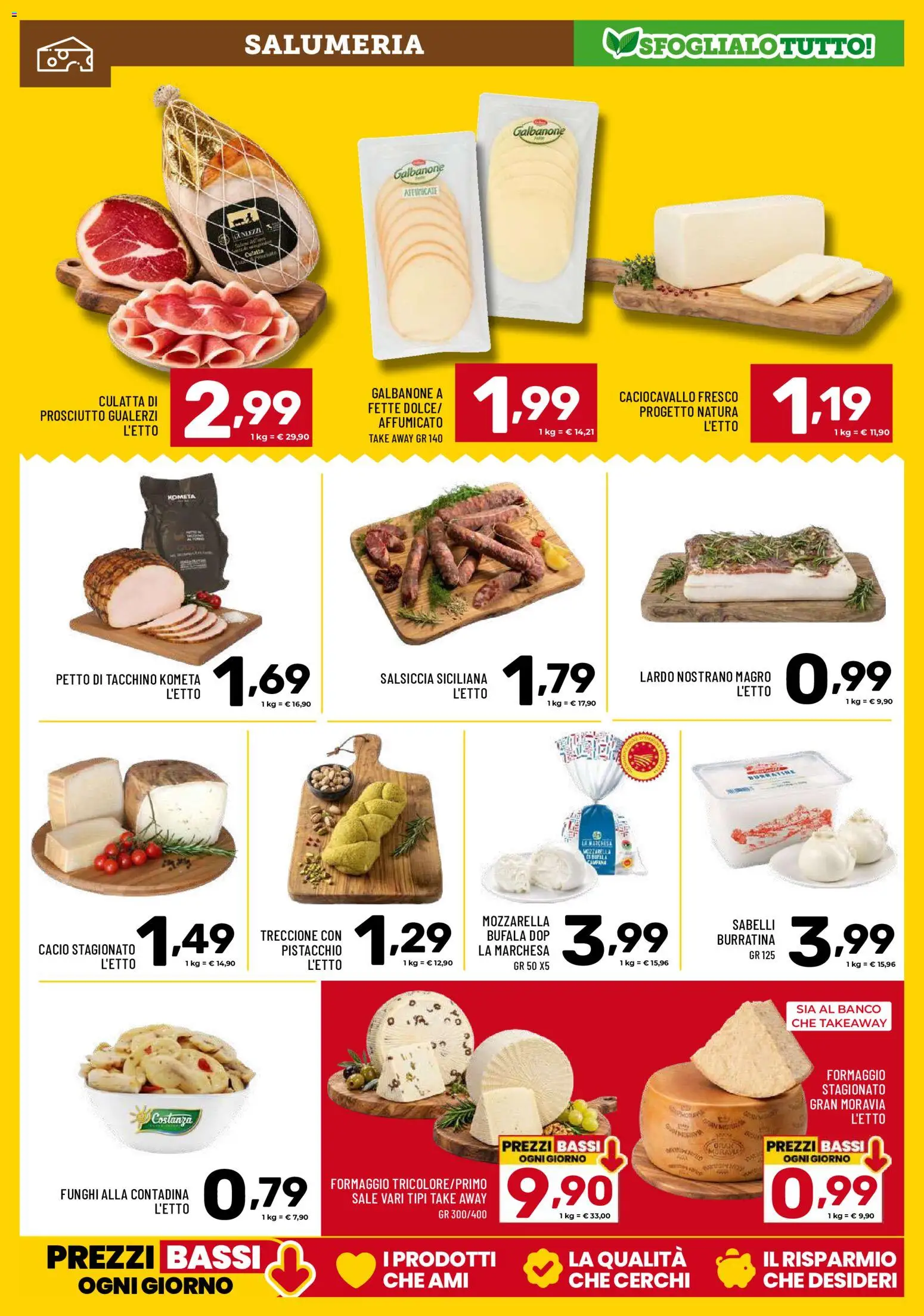 Anteprima dell'opuscolo Il Centesimo volantino dal negozio Il Centesimo valido da 23/10/2026 - Funghi, Formaggio, Tacchino, Mozzarella, Salsiccia, Pistacchio, Lardo, Petto di tacchino