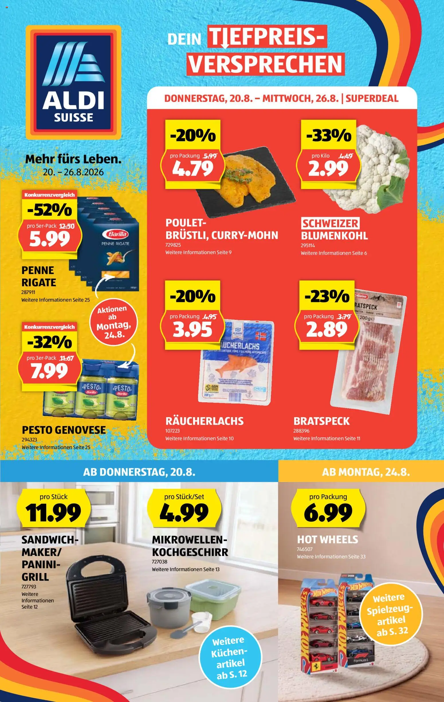 Vorschau des Merkblatts Aldi aktionen vom Shop Aldi gültig von 20.08.2026 bis 26.08.2026