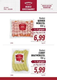 Vorschau der Angebote: Radatz Radatz Würstel gültig ab 17.08.2026