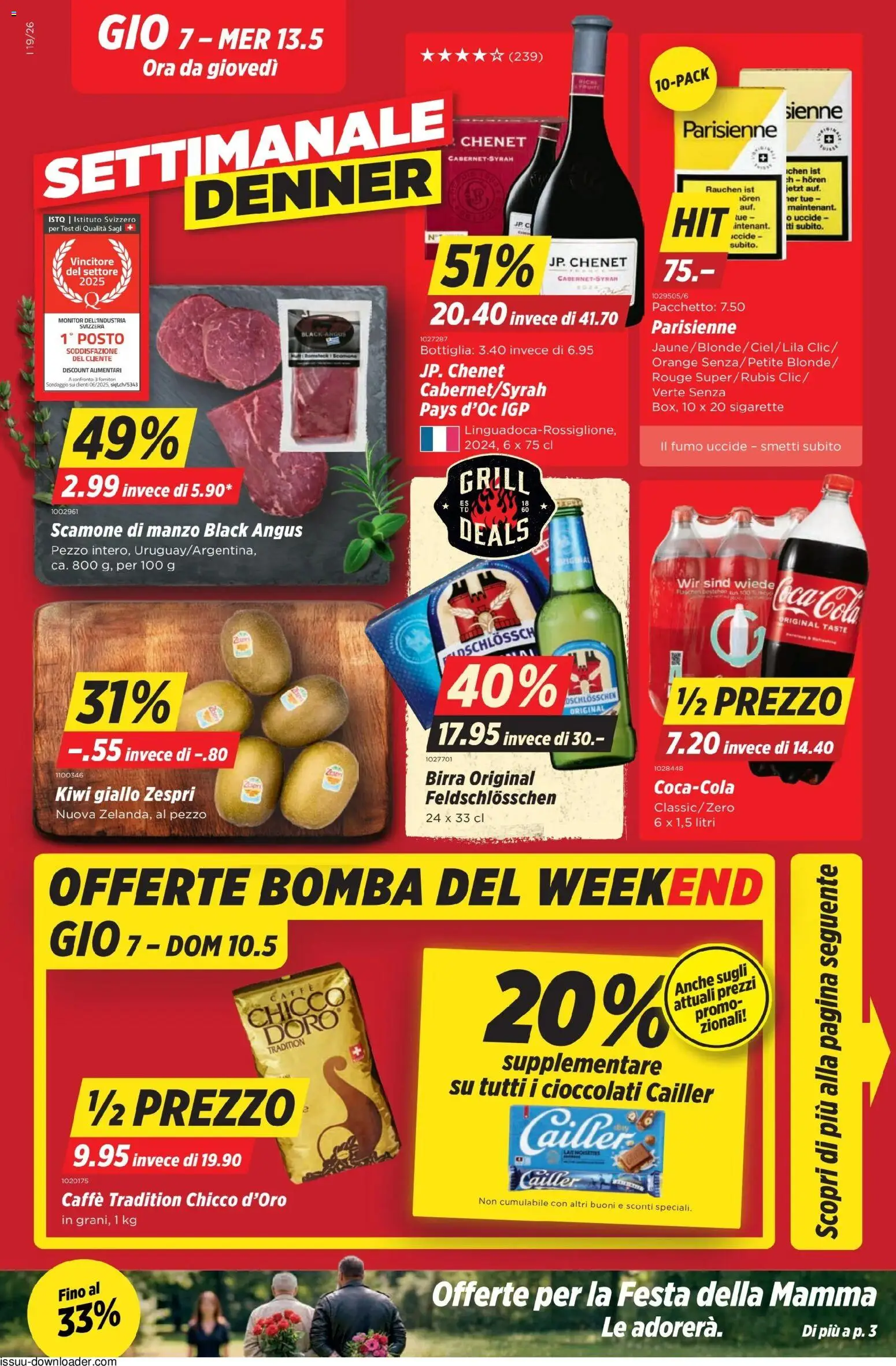 Vorschau des Merkblatts Denner aktionen IT vom Shop Denner gültig von 07.05.2026 bis 13.05.2026