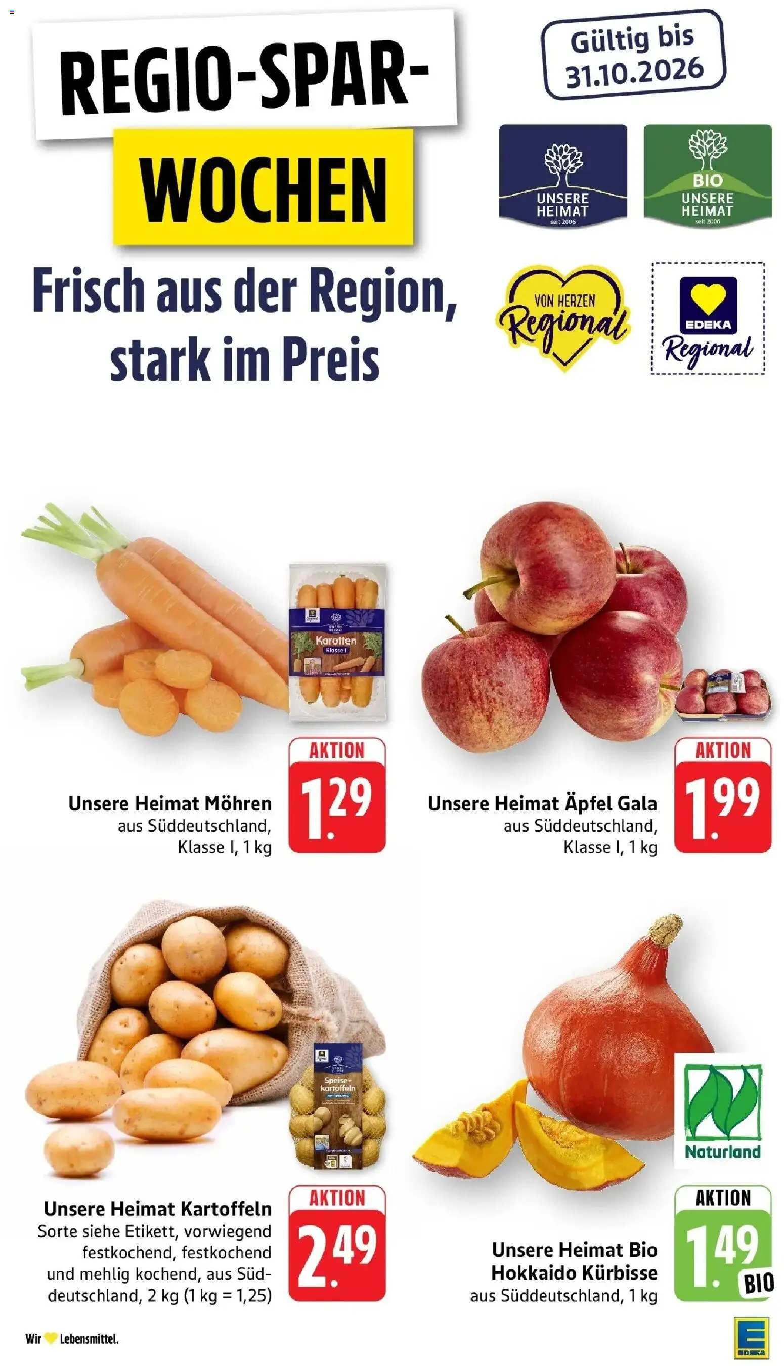 Vorschau von dem Prospekt des Geschäftes Edeka, gültig ab dem 12.10.2026