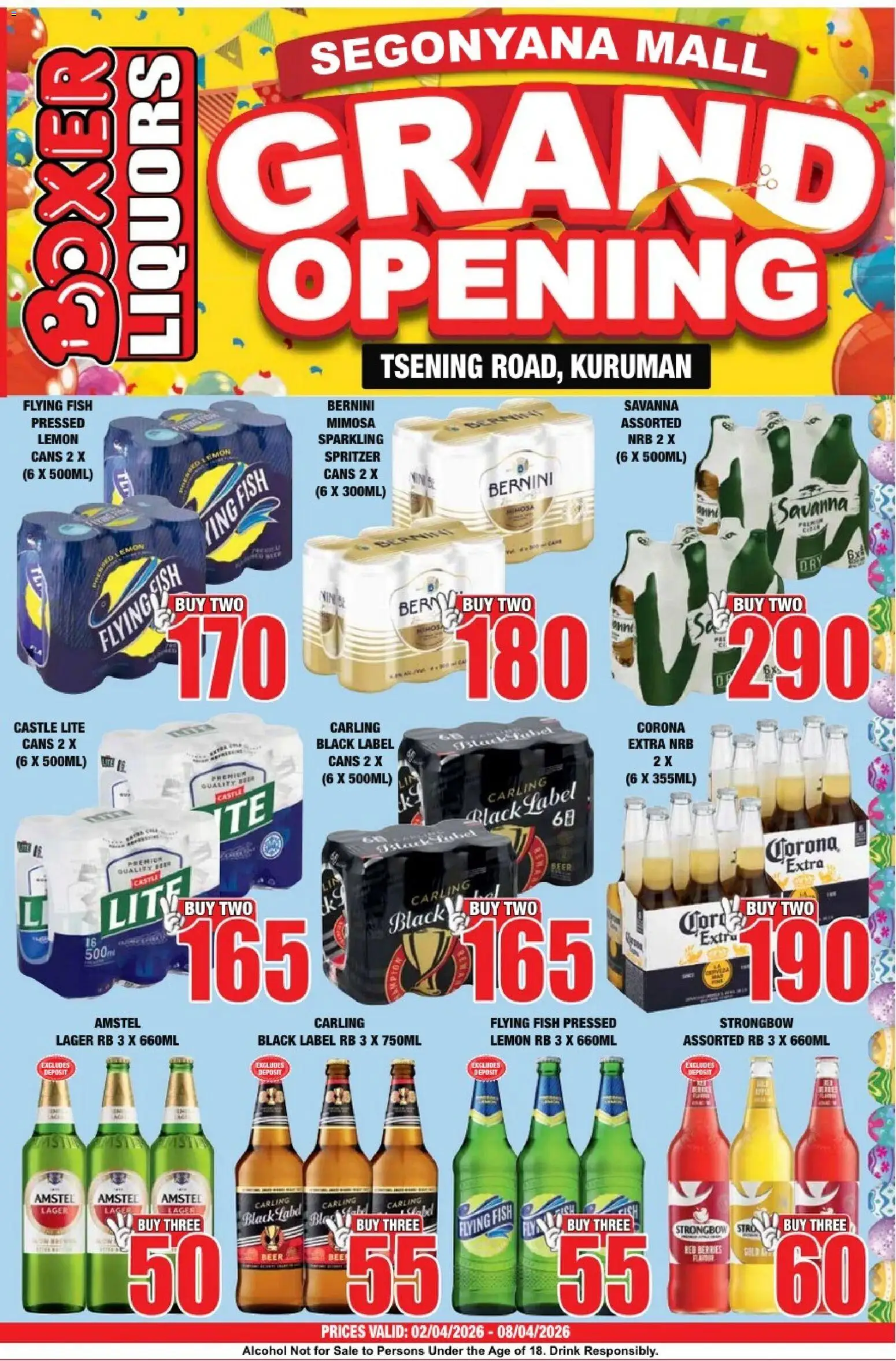 Preview of Boxer flyer valid from 02/04/2026 - Fish, Alcohol, Cider, Beer, Lemon