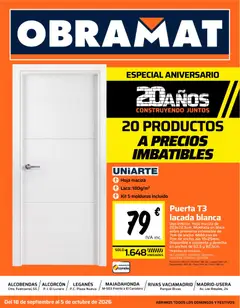 Vista previa del folleto de la tienda Obramat válido desde el 18/09/2026 