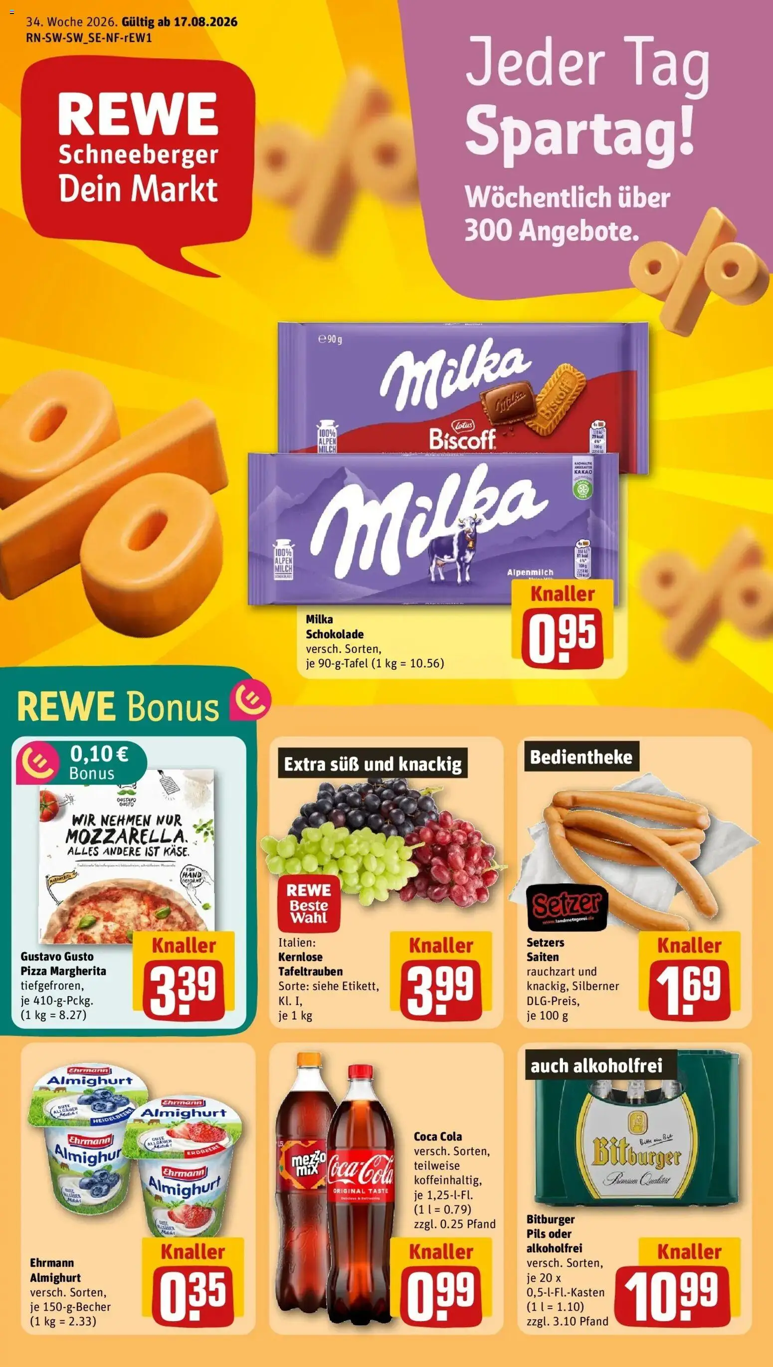 Vorschau von dem Prospekt des Geschäftes Rewe, gültig ab dem 17.08.2026