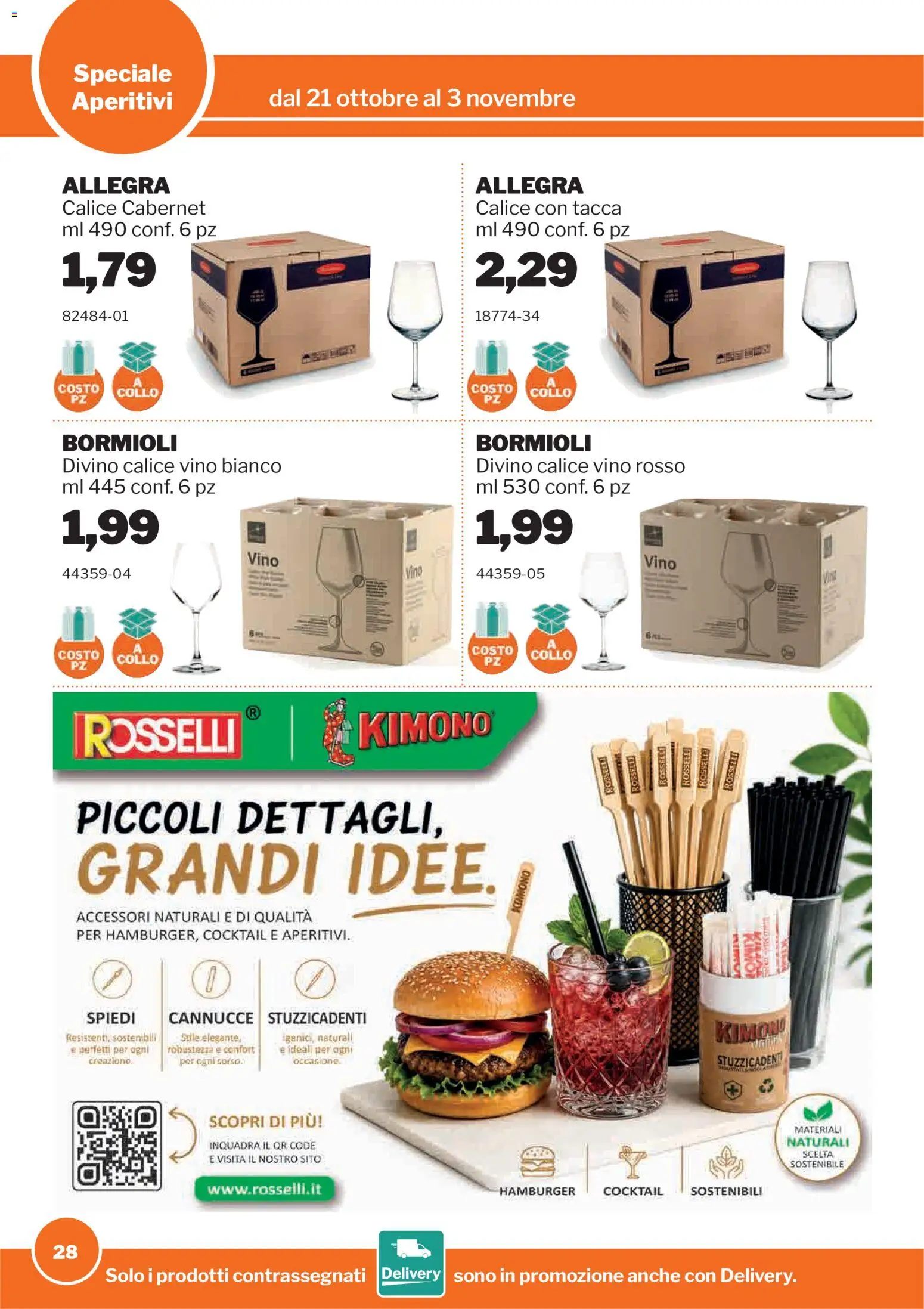 Anteprima dell'opuscolo Sogegross volantino Aperitivi dal negozio Sogegross valido da 21/10/2026 - Hamburger, Cocktail, Vino, Collo, Vino rosso, Calice, Vino bianco