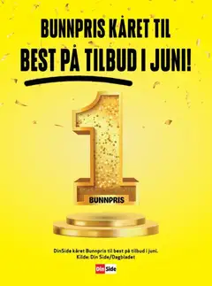 Forhåndsvis Bunnpris BEST PÅ TILBUD I JUNI fra butikk Bunnpris gyldig fra 03/07/2026