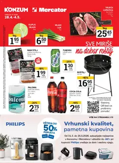 Pregled letka Katalog 28.4. - 4.5 trgovine KONZUM vrijedi od 28.04.2026