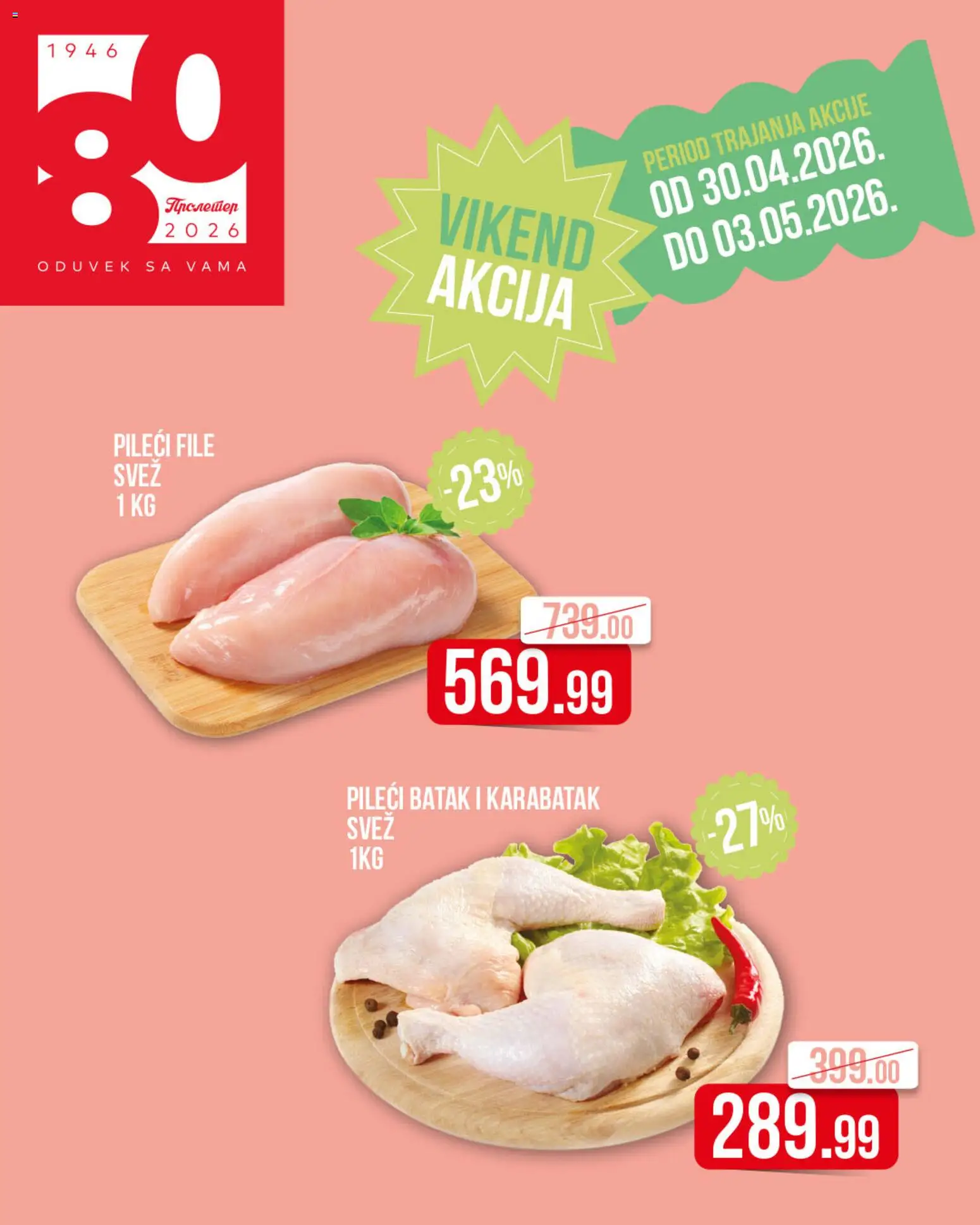 Pregled Metalac Proleter kataloga - važi od 30.04.2026