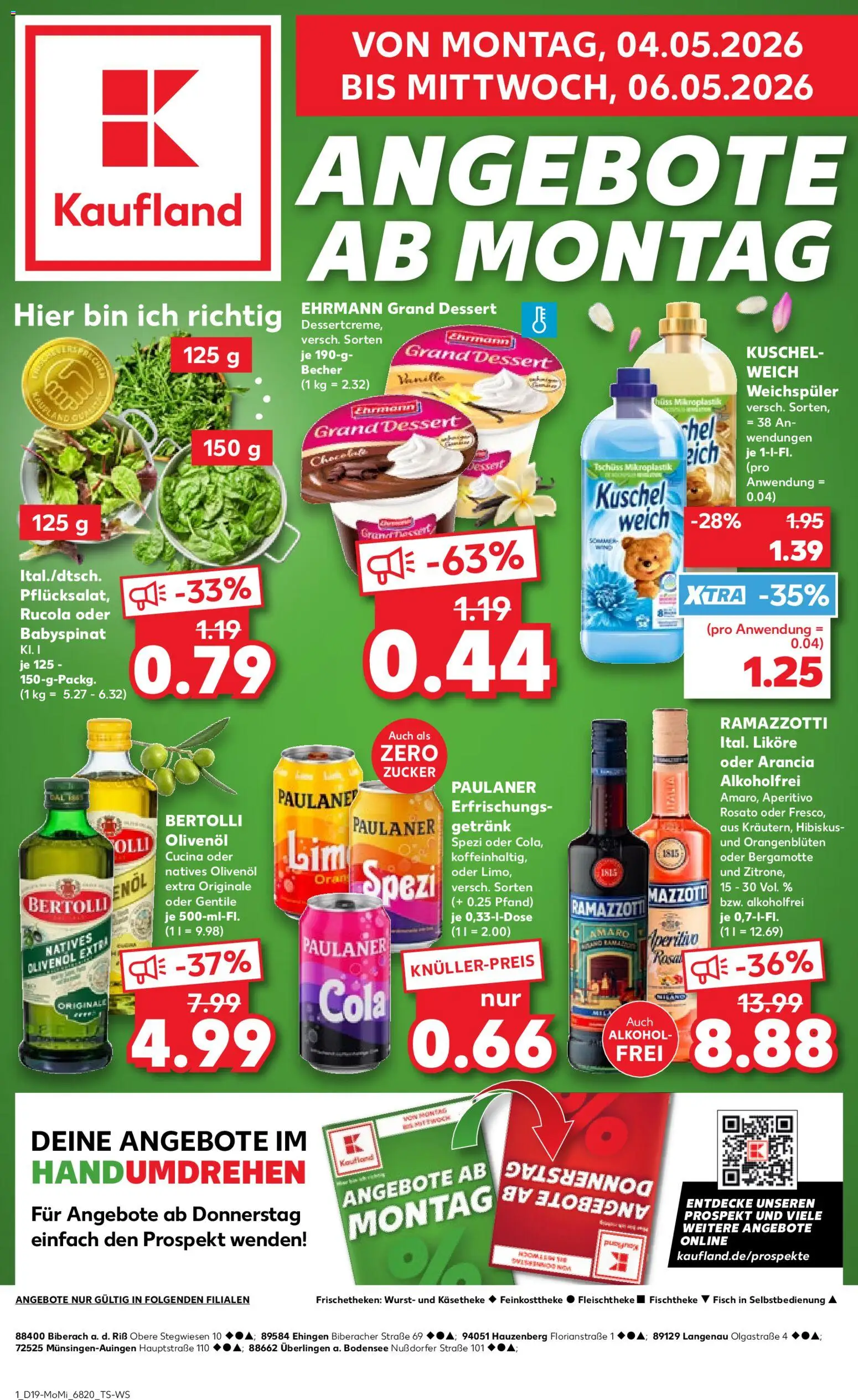 Náhled nabídky: Kaufland Německo Kaufland Německo leták - Angebote ab Montag platný od 04.05.2026