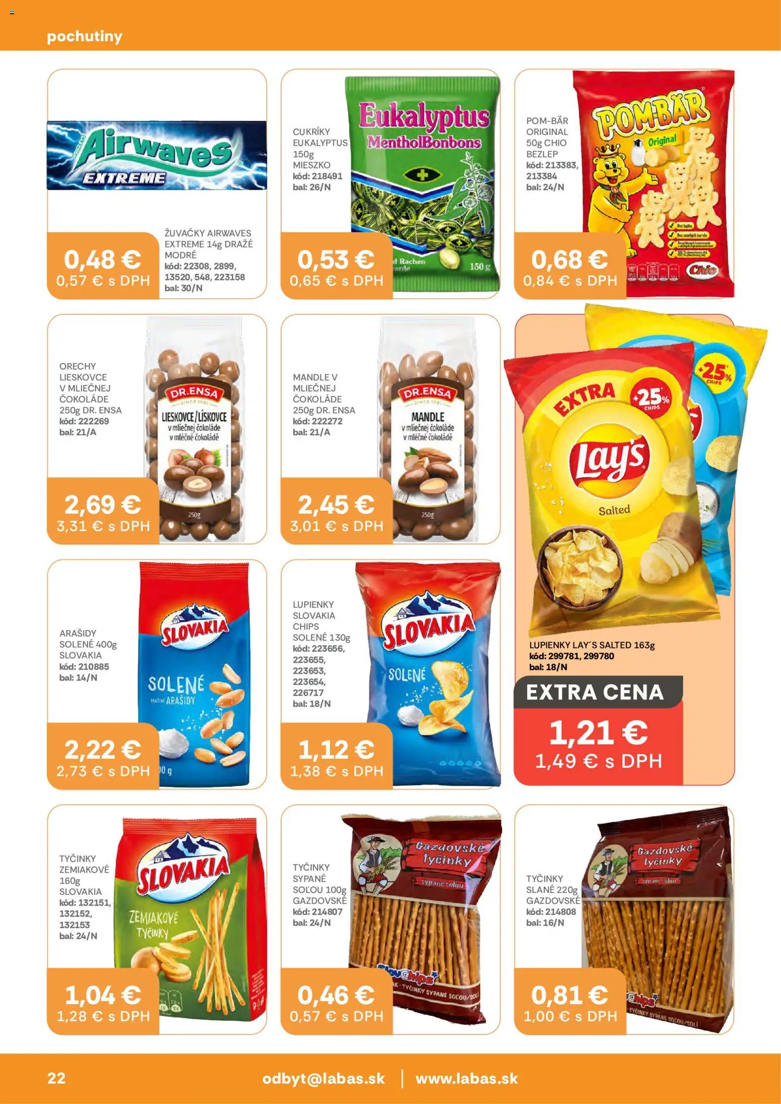 Náhľad Labaš letáku platného od 23.10.2026 - Orechy, Mandle, Arašidy, Cukríky, Žuvačky