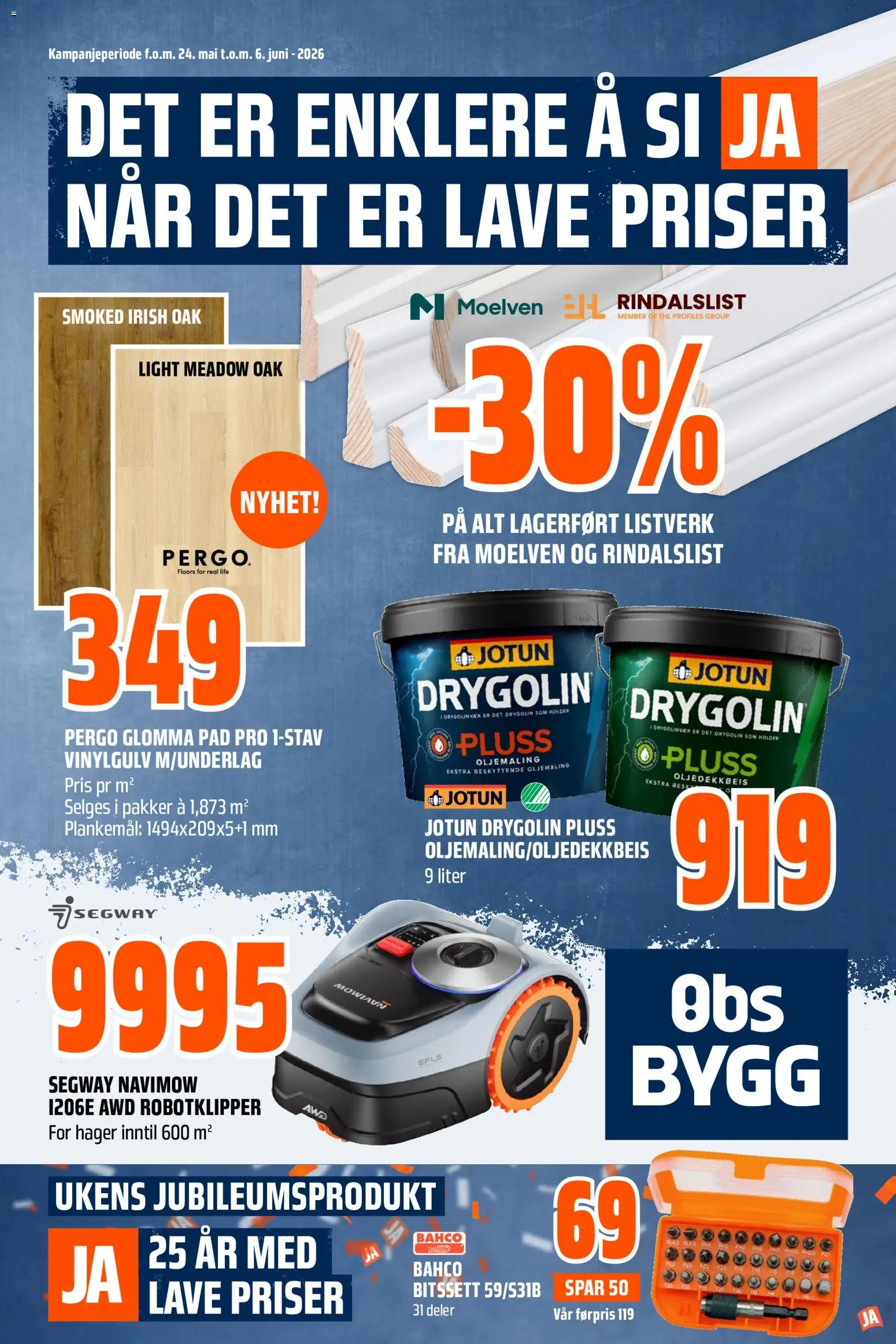 Forhåndsvis Obs Bygg kundeavis fra butikk Obs Bygg gyldig fra 24/05/2026