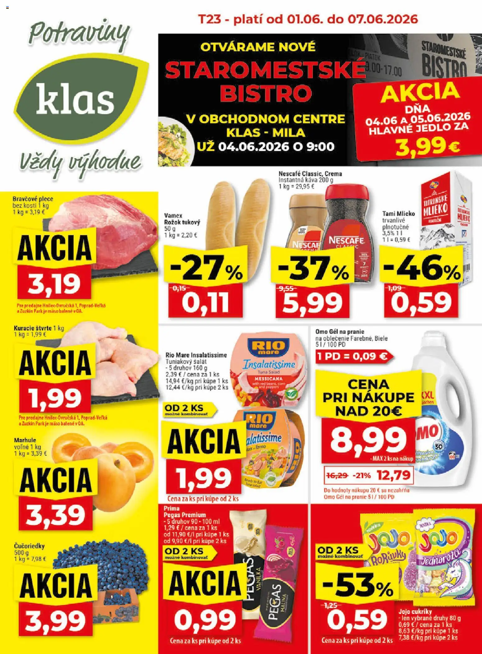 Náhľad Klas letáku platného od 01.06.2026