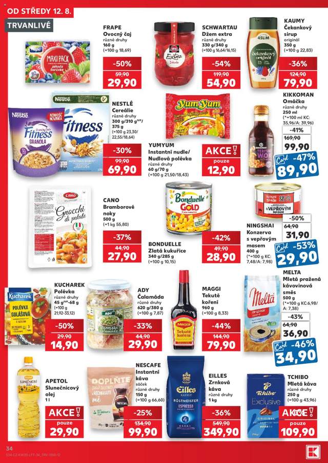 Nový Kaufland leták od 12.08.