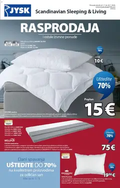 Pregled letka JYSK Katalog trgovine JYSK vrijedi od 01.07.2026