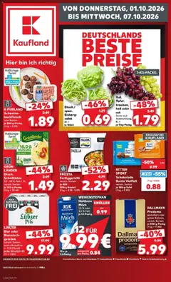 Vorschau von dem Prospekt des Geschäftes Kaufland, gültig ab dem 01.10.2026