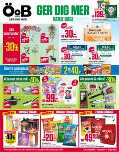 Förhandsgranska reklamblad ÖoB erbjudanden från butik ÖoB gäller från 17/08/2026