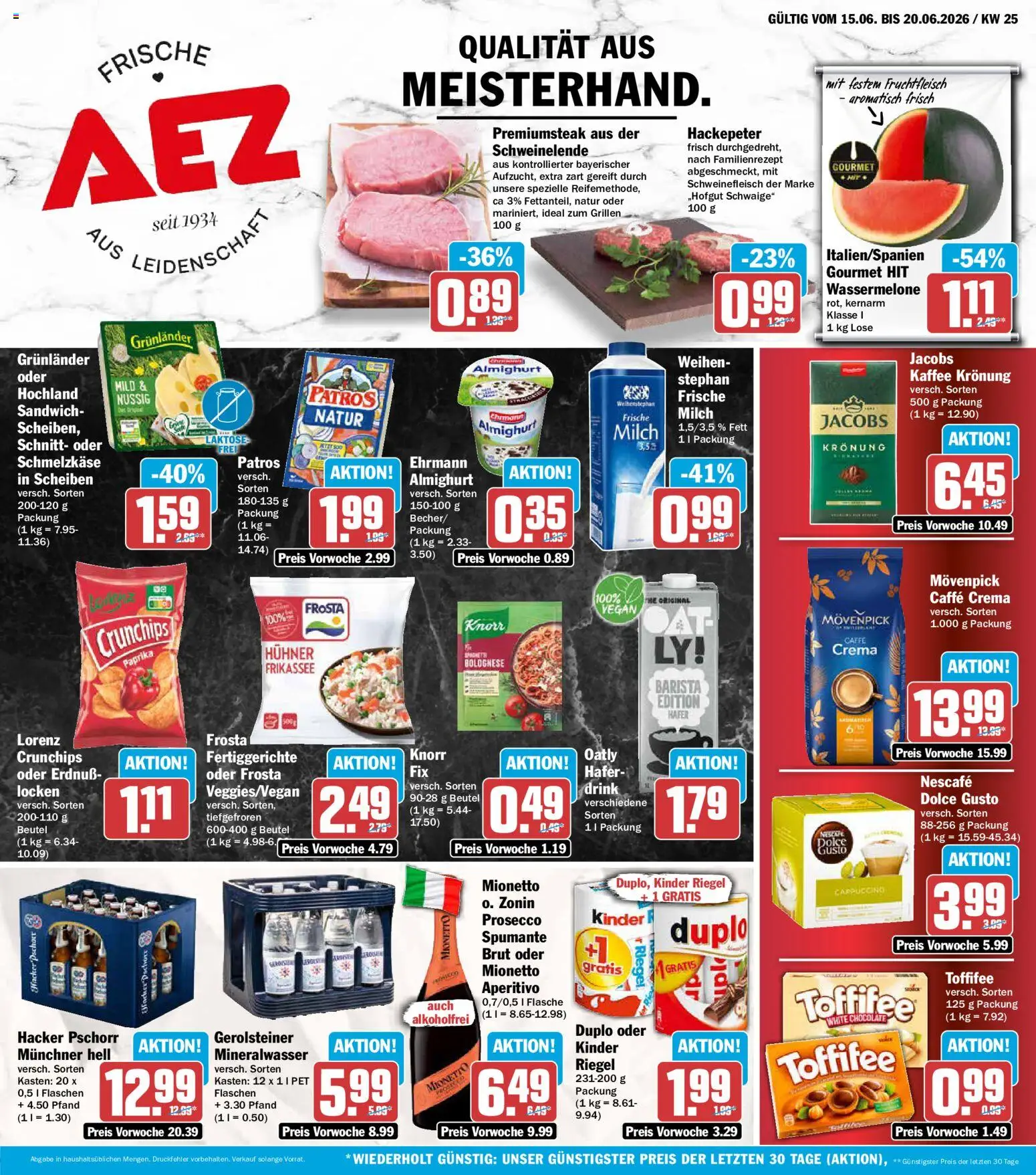 Vorschau von dem Prospekt des Geschäftes AEZ, gültig ab dem 15.06.2026