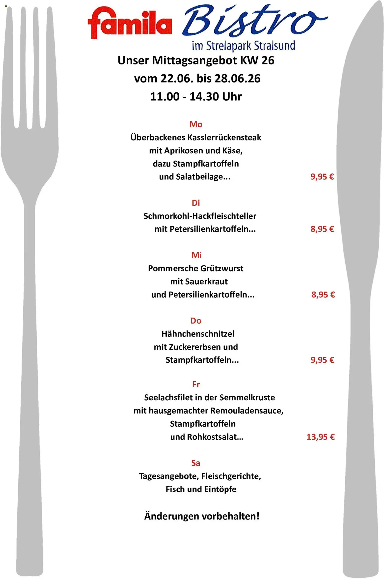 Vorschau von dem Prospekt des Geschäftes Famila, gültig ab dem 22.06.2026 - Uhr, Fisch