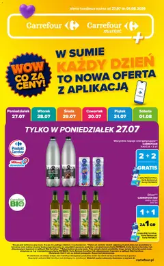 Pogląd gazetki "Carrefour gazetka - Wow co za ceny" ze sklepu Carrefour ważnej od 27.07.2026