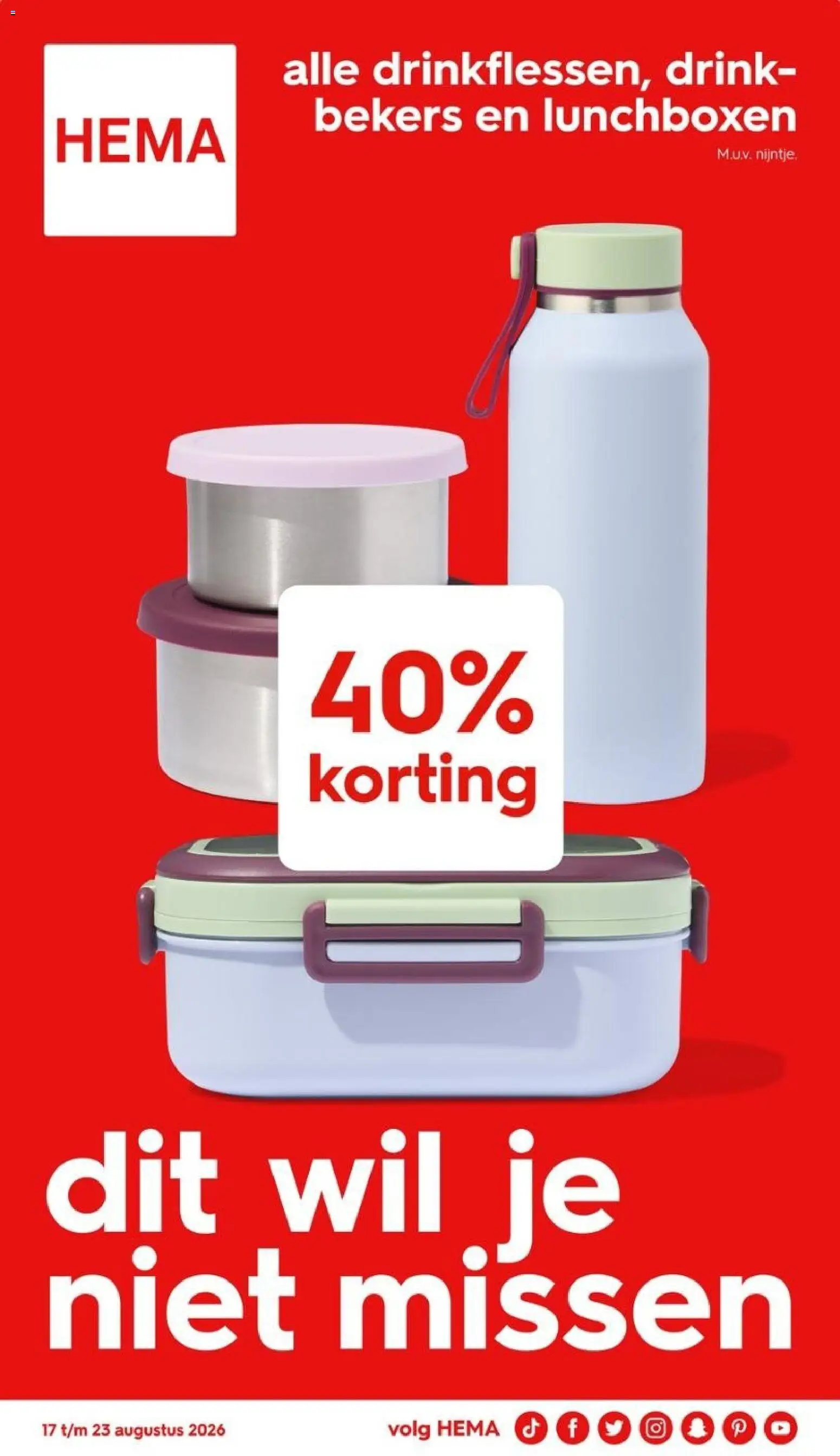 Voorbeeld van Hema folder van winkel Hema geldig vanaf 17-08-2026