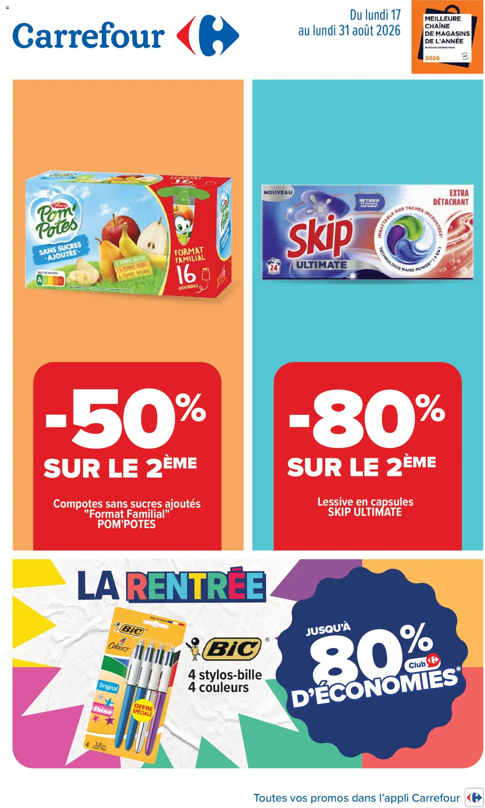 Prévisualisation de Carrefour Vos promos du quotidien du magasin Carrefour formulaire valide 17/08/2026