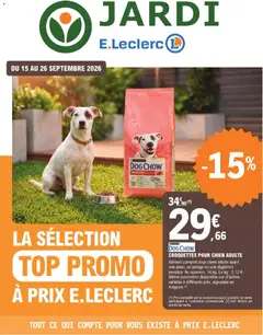 Prévisualisation de Brico E.Leclerc catalogue Animalerie du magasin Brico E.Leclerc formulaire valide 15/09/2026