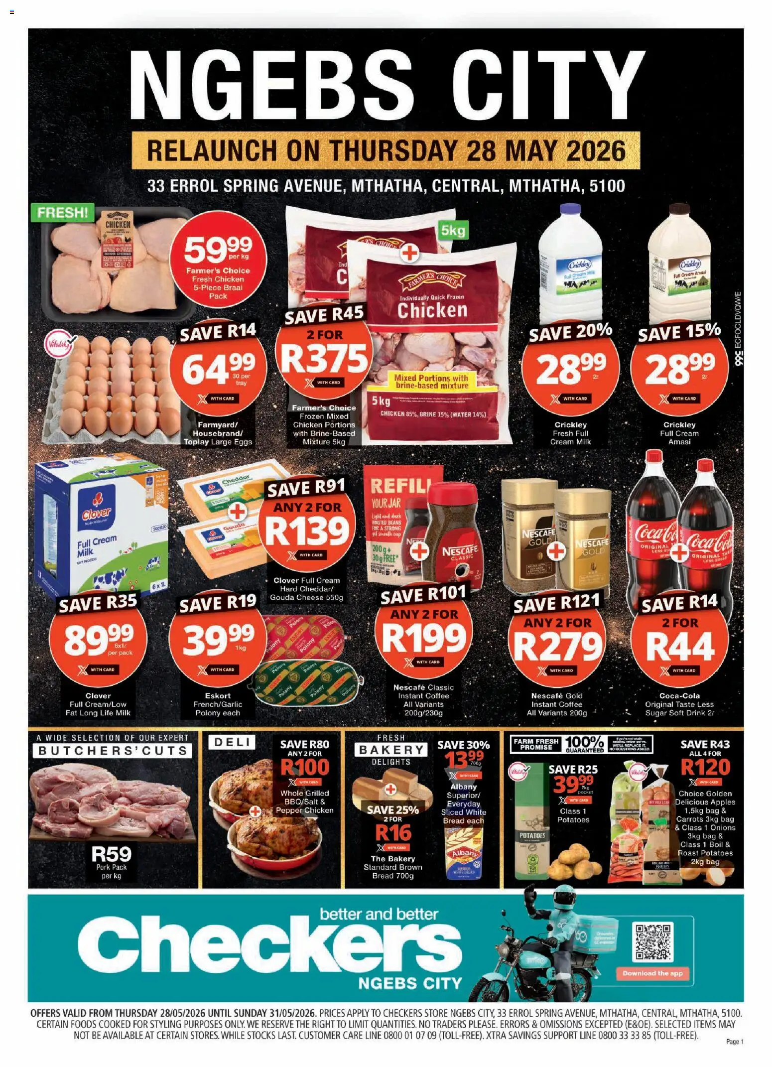 Checkers - Eastern Cape - Ngebs City Store Relaunch 28/05 - 31/05/2026