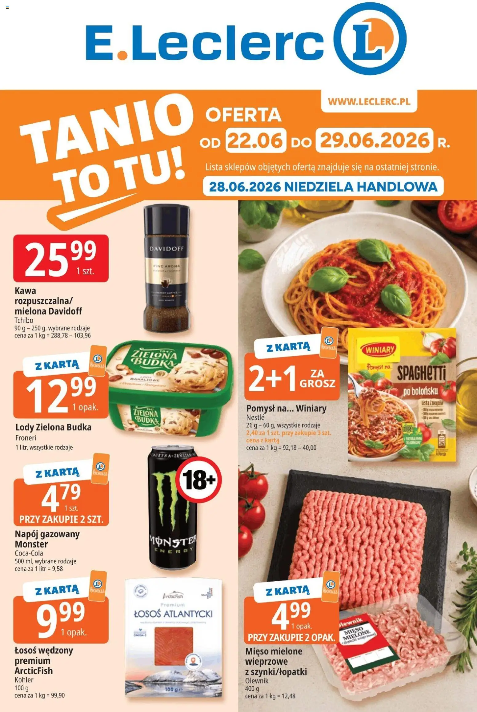 Pogląd gazetki "E.Leclerc gazetka - Elbląg" ze sklepu E.Leclerc ważnej od 22.06.2026