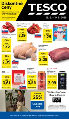Náhľad Tesco letáku platného od 13.05.2026