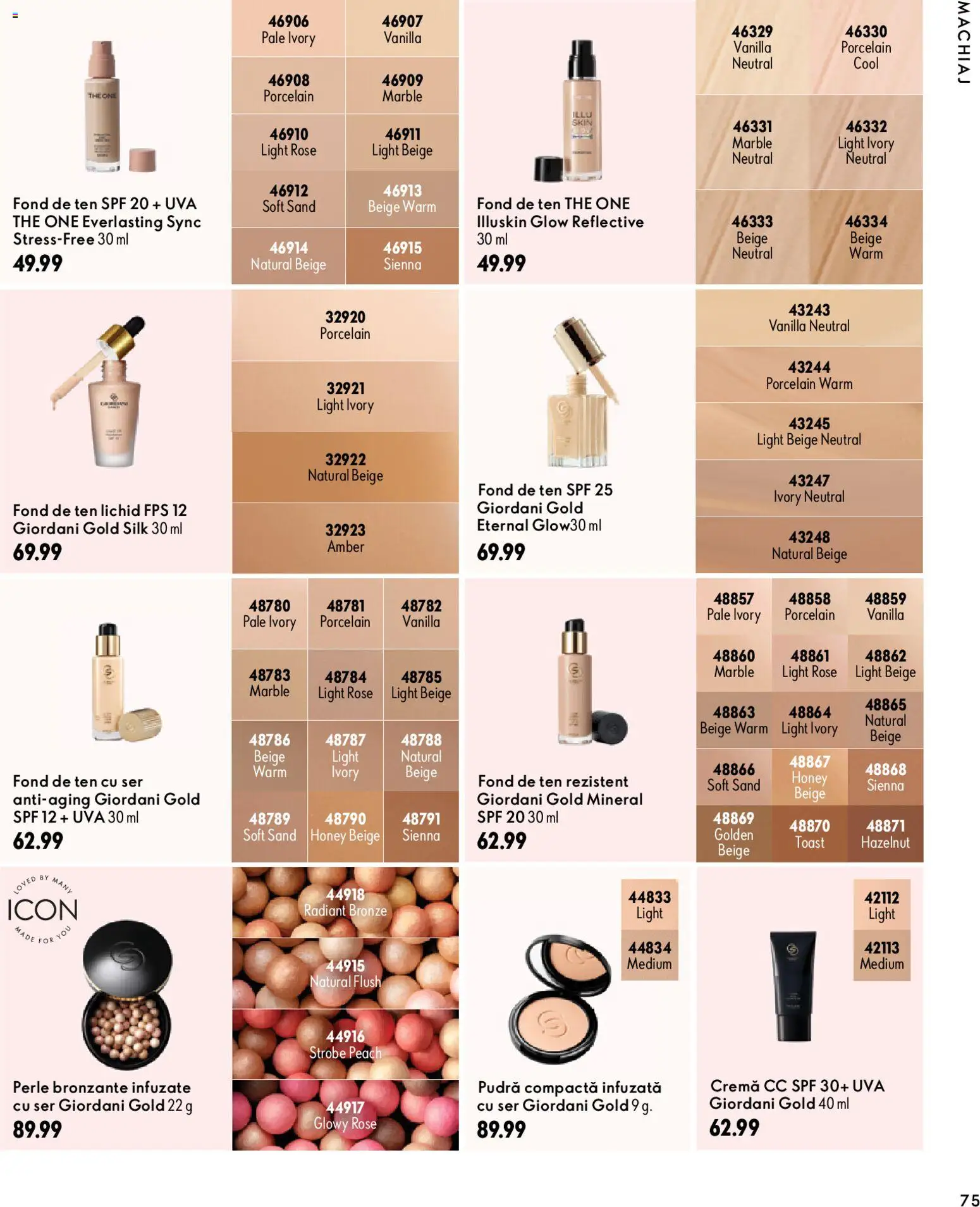Previzualizarea de cataloage: Oriflame Oriflame Catalog 15 2026 valabil de la 11.11.2026 - Fond de ten, Machiaj, Cremă, Perle, Pudră, Perle bronzante
