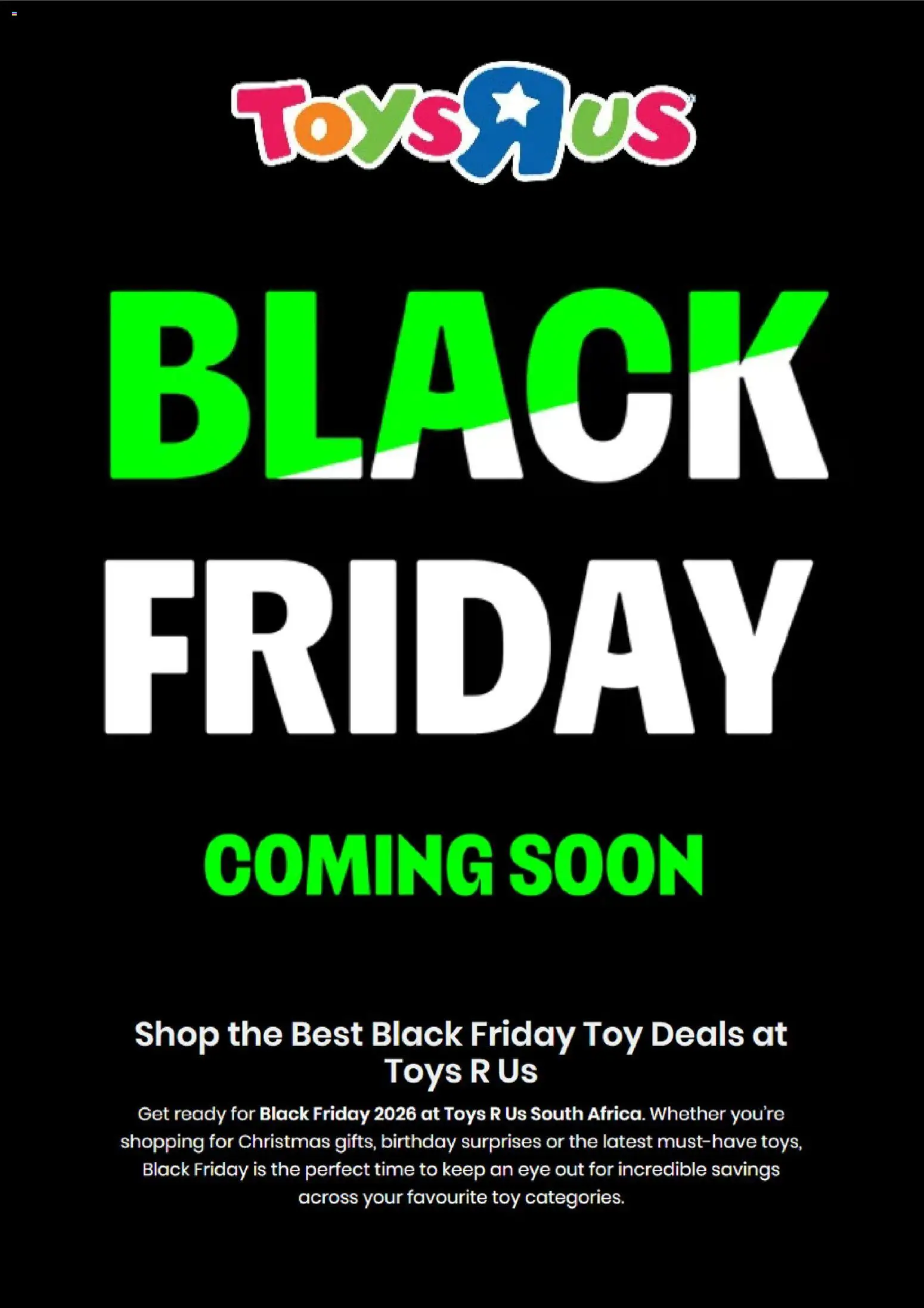Preview of Toys R Us flyer valid from 20/10/2026 - Toys