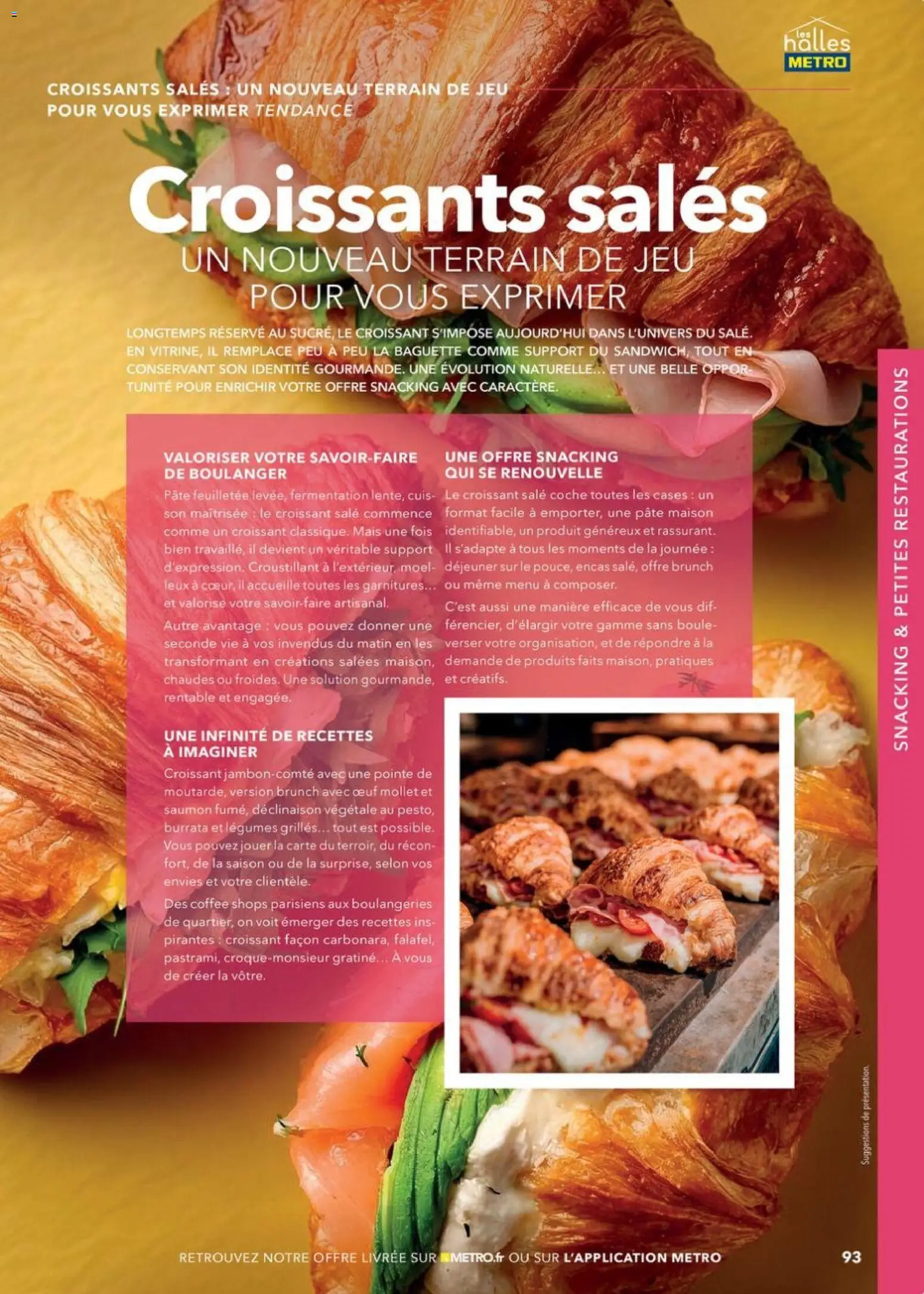Prévisualisation de Boulangers Pâtissiers du magasin METRO formulaire valide 30/04/2026 - Burrata, Croissant, Baguette, Mais, Pâte, Saumon, Pâte feuilletée