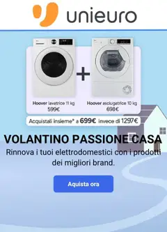 Anteprima dell'opuscolo Volantino Unieuro - Passione Casa dal negozio Unieuro valido da 18/09/2026