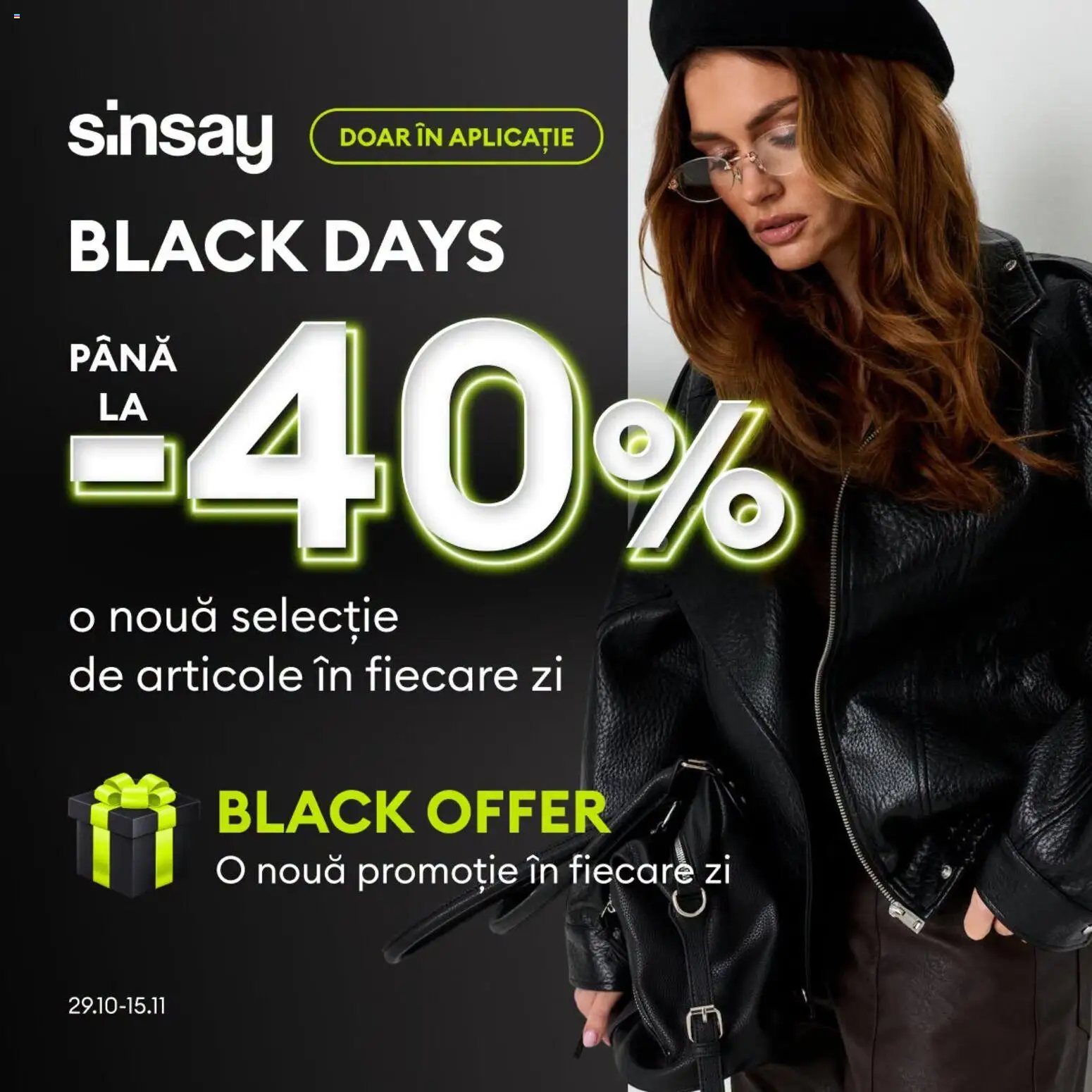 Previzualizarea de cataloage: Sinsay Sinsay Black Friday notificarea valabil de la 29.10.2026 - Black