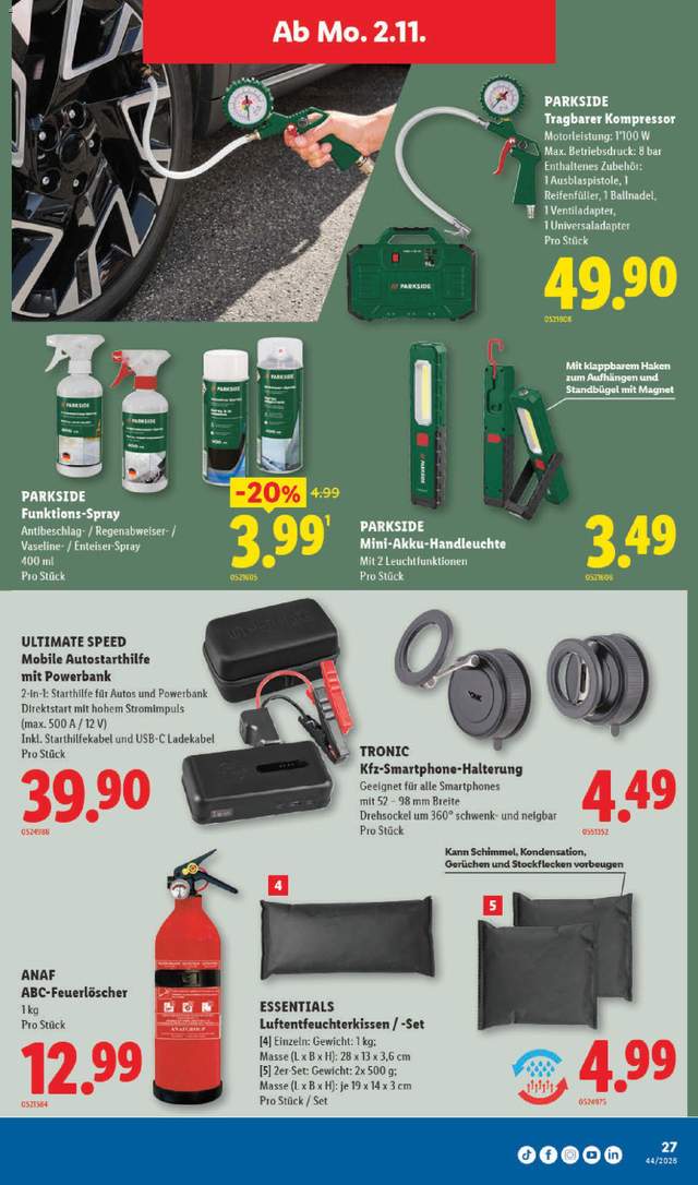 Neue Lidl Aktionen ab 29.10.