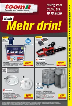 Vorschau von dem Prospekt des Geschäftes Toom Baumarkt, gültig ab dem 05.10.2026