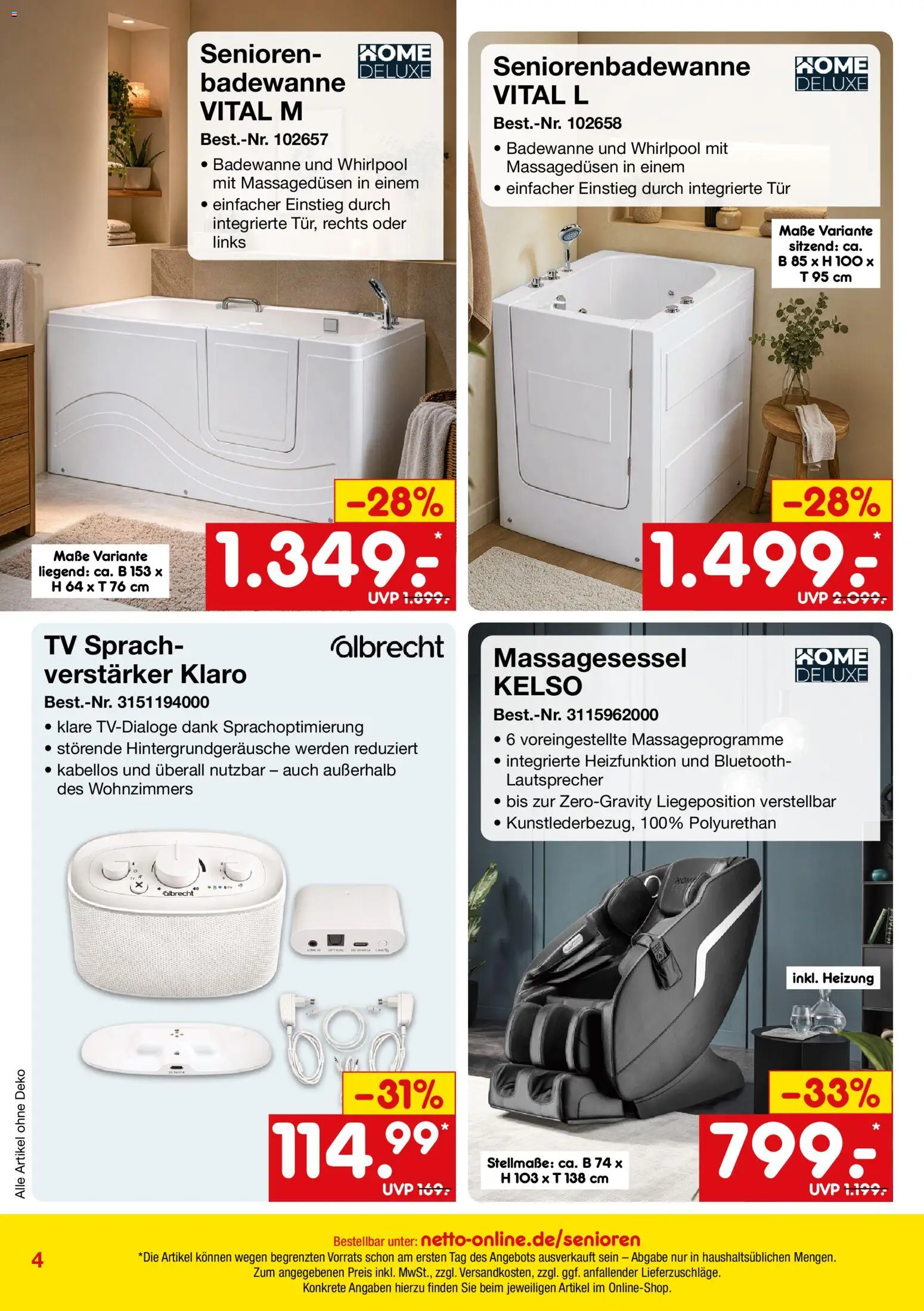 Vorschau von dem Prospekt des Geschäftes Netto Marken-Discount, gültig ab dem 01.10.2026 - TV, Tür, Lautsprecher, Verstärker