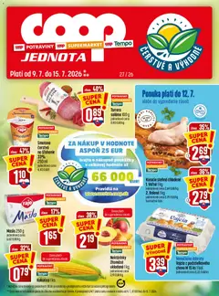 Náhľad COOP Jednota letáku platného od 09.07.2026