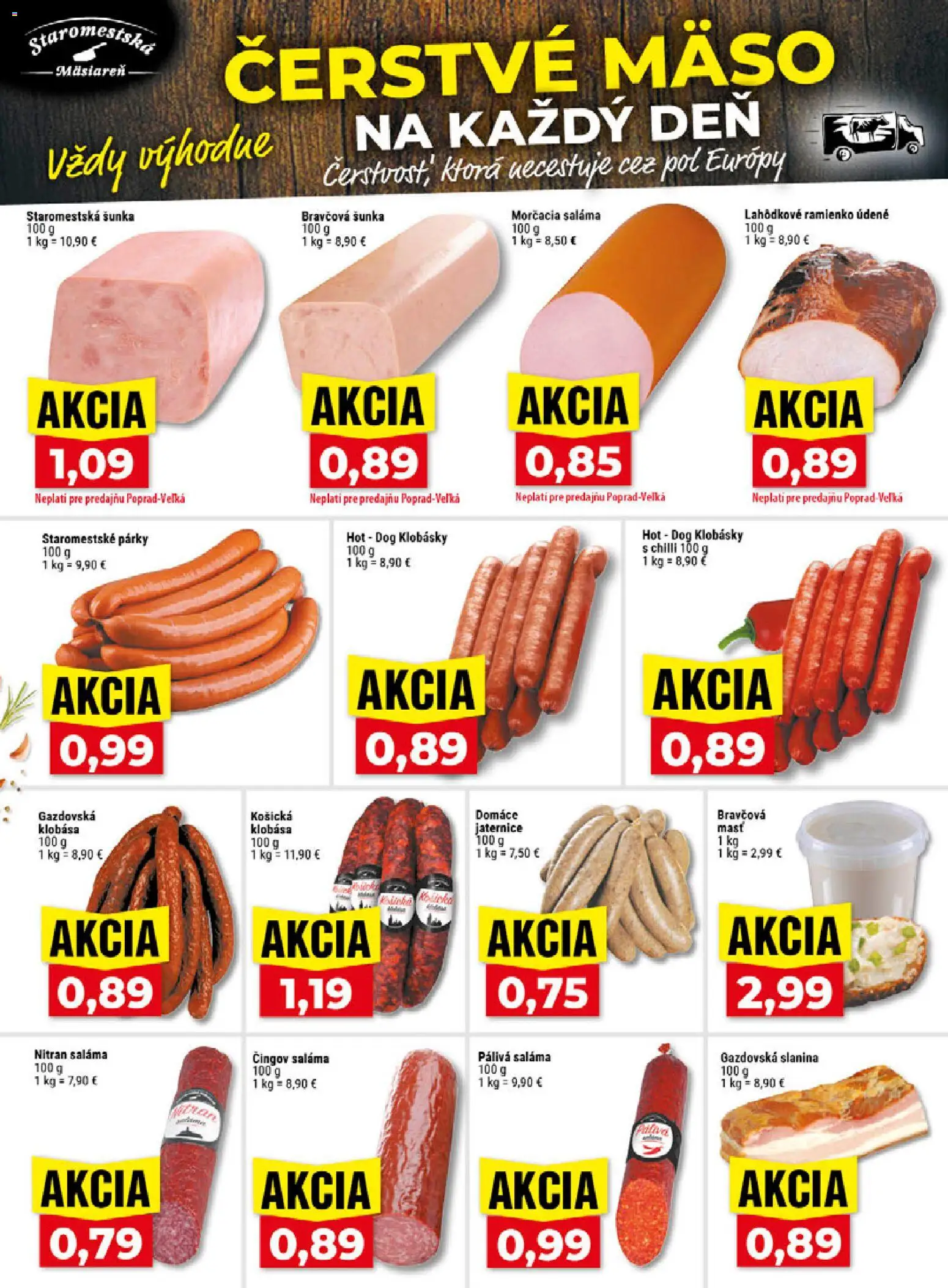Náhľad Klas letáku platného od 12.10.2026 - Mäso, Klobása, Chilli, Šunka, Slanina, Párky, Saláma