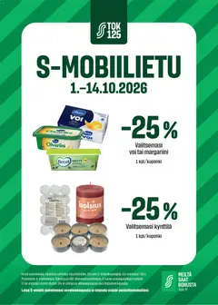 Kaupan Sale Sale S-Mobiilietu esikatselu, voimassa 01/10/2026