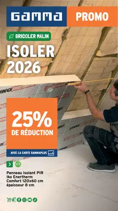 Prévisualisation de GAMMA Publicité Isolation du magasin GAMMA formulaire valide 16/09/2026