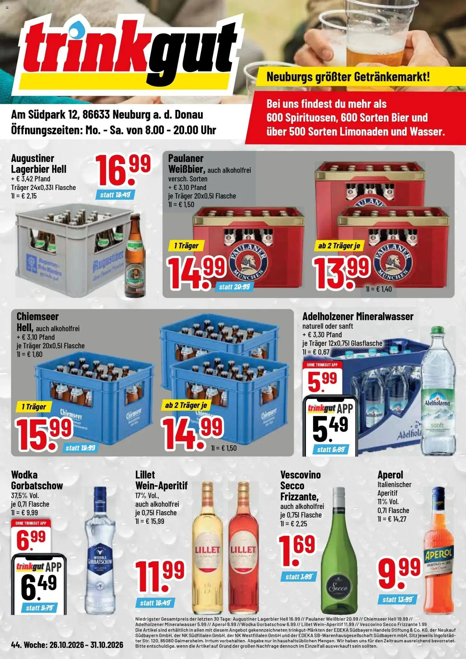 Vorschau von dem Prospekt des Geschäftes Trinkgut, gültig ab dem 26.10.2026