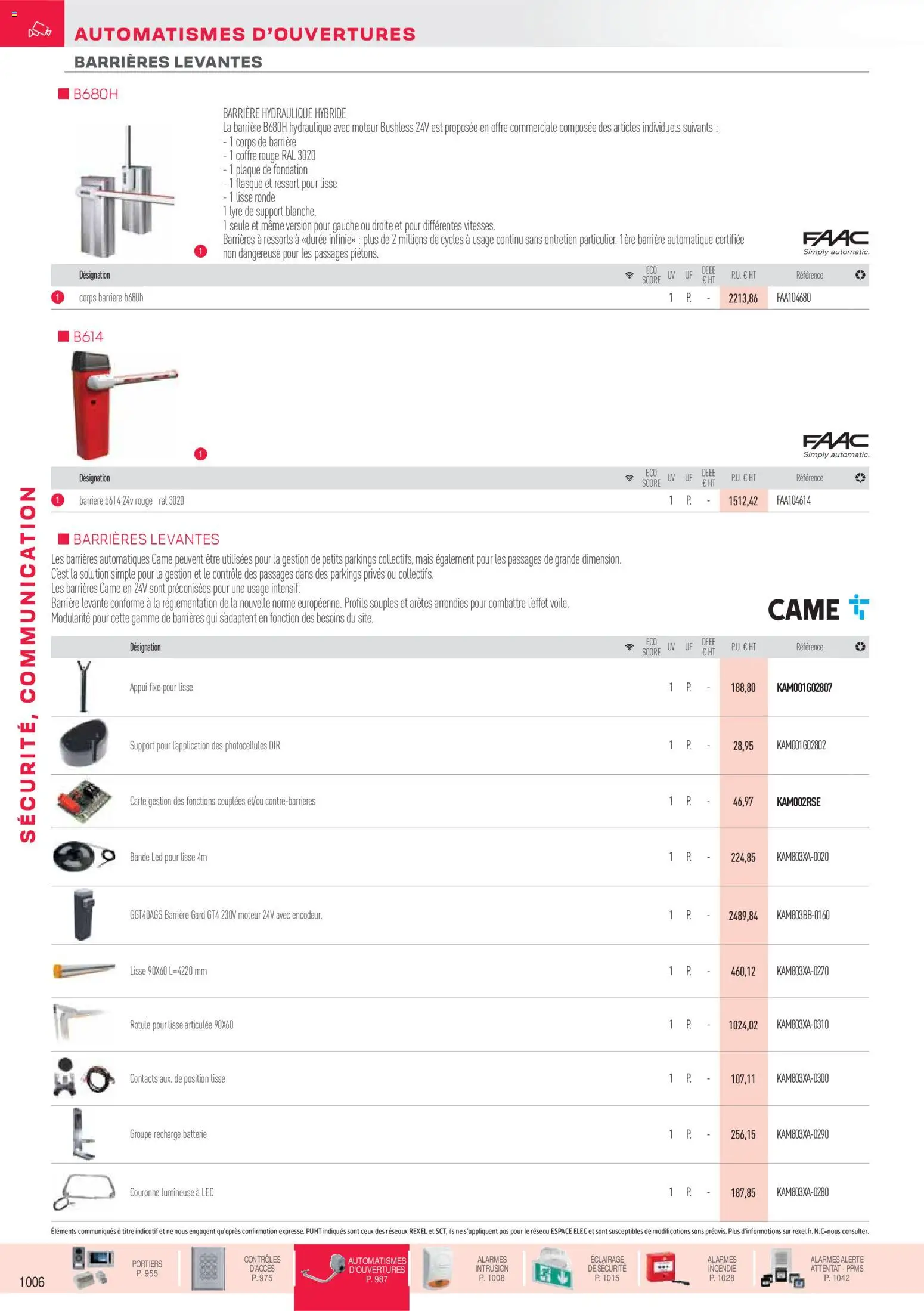 Prévisualisation de Brochure sécurité, communication du magasin Rexel formulaire valide 18/11/2025 - Batterie, Mais, Éclairage