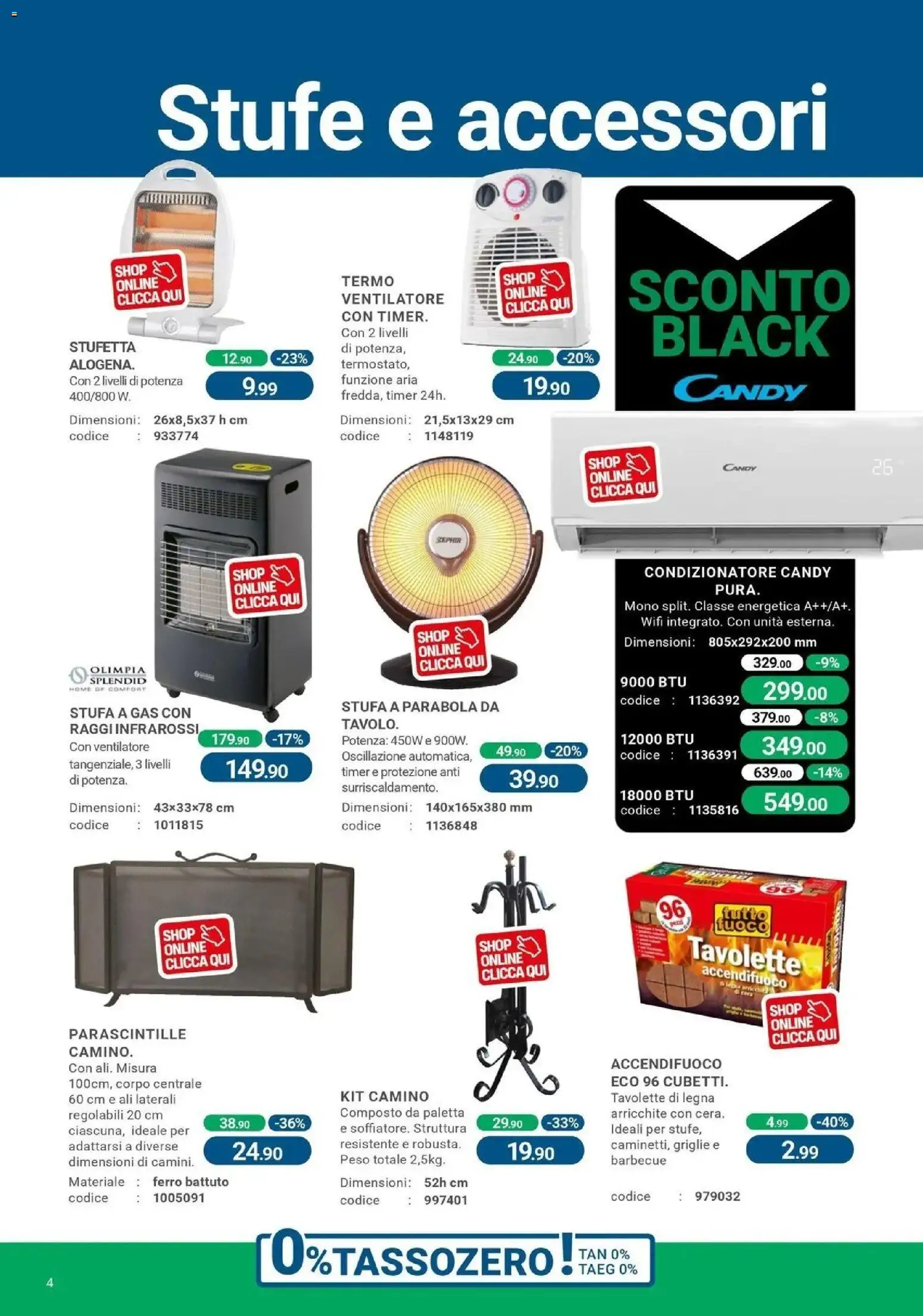 Anteprima dell'opuscolo CFadda volantino Senorbì dal negozio CFadda valido da 29/10/2026 - Condizionatore, Ventilatore, Barbecue, Ferro, Stufa a gas, Stufa, Paletta
