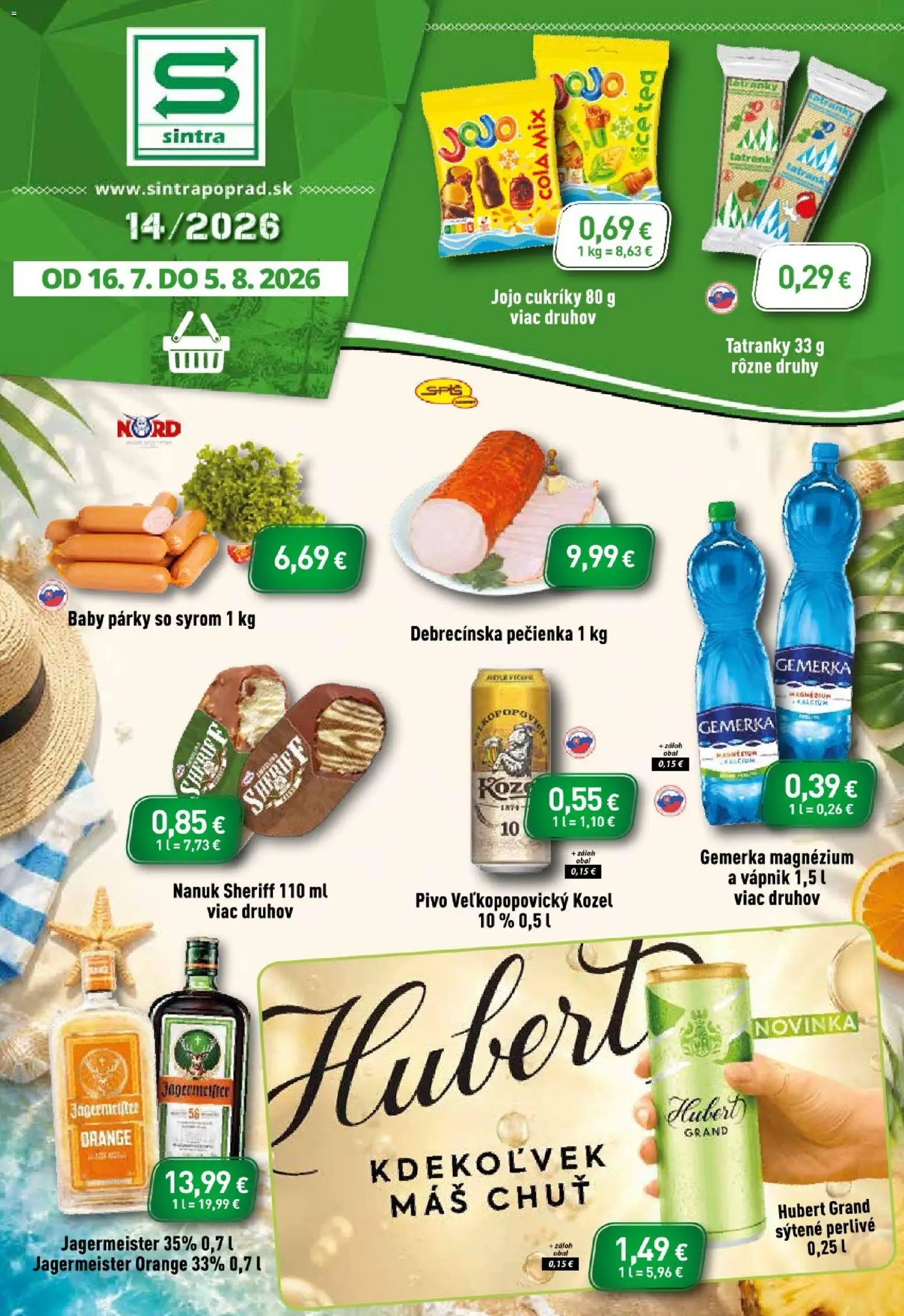 Náhľad Sintra letáku platného od 16.07.2026