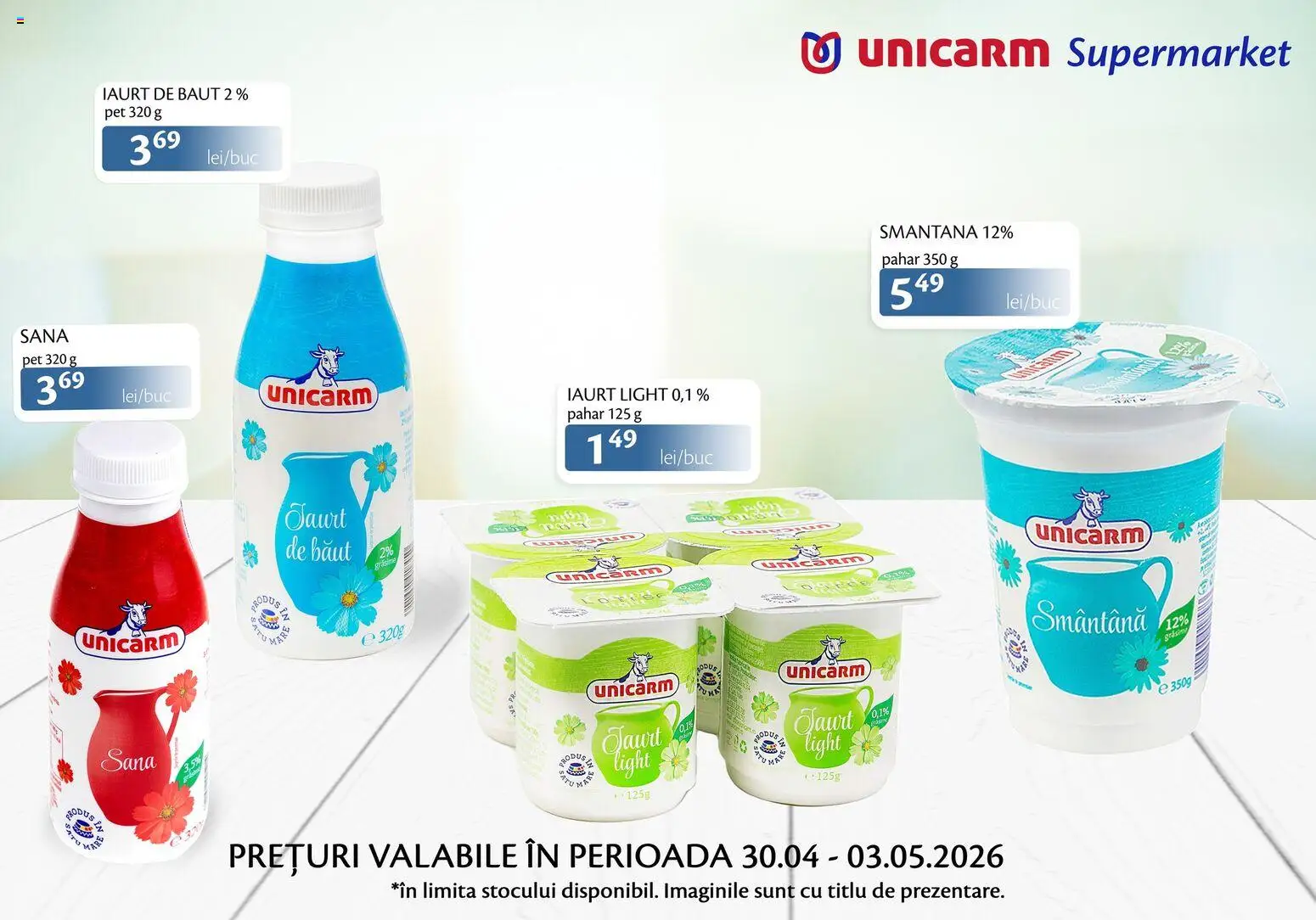 Previzualizarea de cataloage: Unicarm Unicarm Catalog Produse lactate valabil de la 30.04.2026