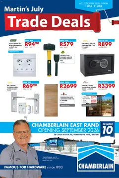 Preview of Chamberlain flyer valid from 01/07/2026