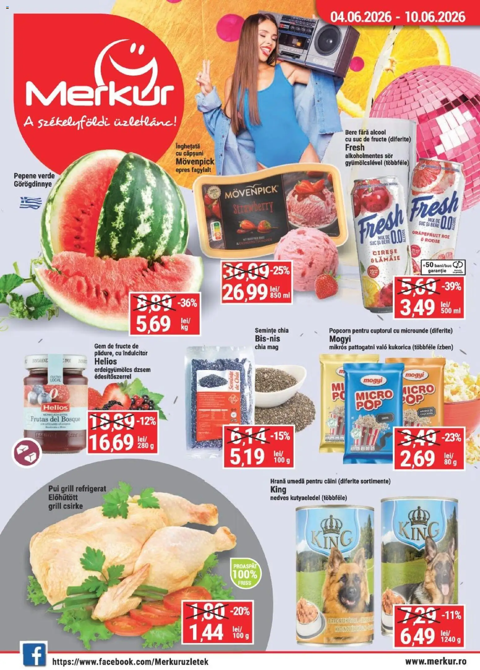 Previzualizarea de cataloage: Merkur Merkur Catalog valabil de la 04.06.2026 - Fructe, Grill, Căpșuni, Grapefruit, Suc, Gem, Bere fara alcool, Pui grill