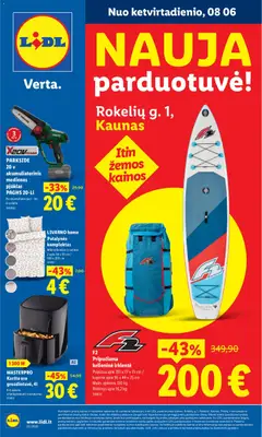 LIDL parduotuvės leidinio LIDL leidinys - Nauja parduotuvė Kaune galiojančio nuo 2026.08.06 peržiūra